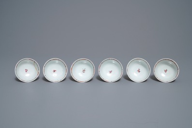 A Chinese famille rose 18-piece tea service, Yongzheng