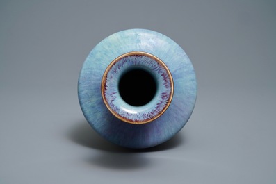 A Chinese flamb&eacute;-glazed vase, Qianlong/Jiaqing