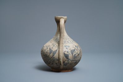 An Annamese blue and white kendi with fish, Vietnam, 15/16th C.