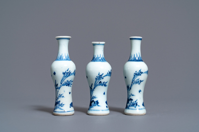 Drie Chinese blauw-witte vaasjes en drie dekseldoosjes, Hatcher cargo scheepswrak, Transitie periode