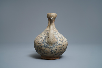 An Annamese blue and white kendi with fish, Vietnam, 15/16th C.