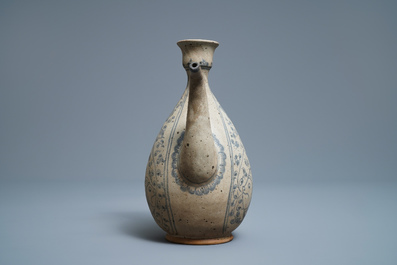An Annamese blue and white jug with fish and lotus scrolls, Vietnam, 15/16th C.