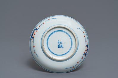 A Chinese wucai ko-sometsuke Japanese market dish, Transitional period