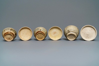 A varied collection of Thai Sawankhalok ceramics, 15th C.