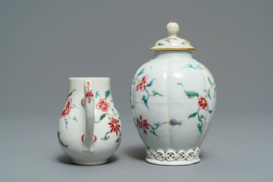 Un service &agrave; th&eacute; en porcelaine de Chine famille rose, Qianlong