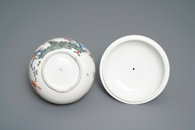 A Meissen porcelain Kakiemon-style bowl and cover, Germany, 18th C.