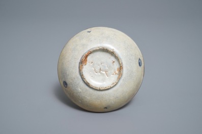 Ten Chinese blue and white cups, a stem cup and a bowl, Hatcher and Vung Tao shipwrecks, Transitional period and Kangxi