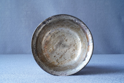 A Chinese lac burgaut&eacute; bowl, Kangxi