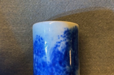 A Chinese blue, white and copper red 'dragon' vase, Qianlong/Jiaqing
