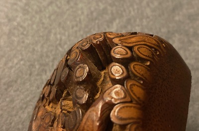 A Chinese natural form bamboo root seal, Republic