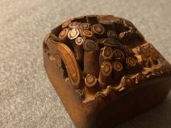 A Chinese natural form bamboo root seal, Republic