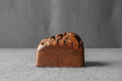A Chinese natural form bamboo root seal, Republic