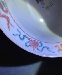 Three Chinese famille rose Straits or Peranakan market bowls, 4-character mark, 19th C.