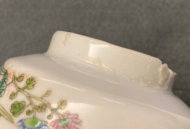 Een gevarieerde collectie Chinees qianjiang cai, blauw-wit en famille rose porselein, 19/20e eeuw