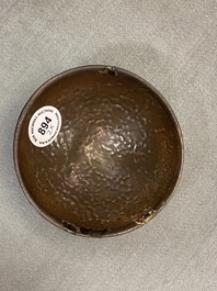 Deux bols en gr&egrave;s porcelaineux de type jianyao &agrave; &eacute;mail 'fourrure de li&egrave;vre' et brun, Song