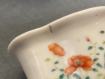 Five various Chinese jardini&egrave;res and four plates, 19/20th C.