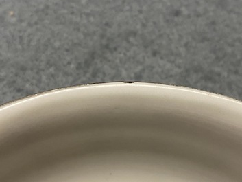 Een paar Chinese blauw-witte 'Bleu de Hue' dekselkommen voor de Vietnamese markt, 19e eeuw