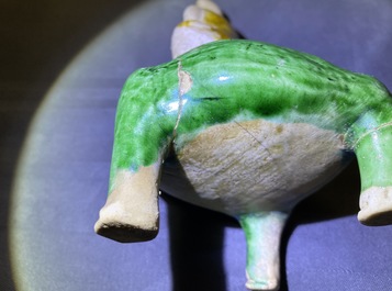 Three Chinese verte biscuit groups of Liu Hai on the toad, Kangxi