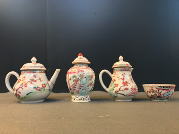 A Chinese famille rose 18-piece tea service, Yongzheng