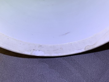 A Chinese blue and white beaker after a European silver model, Kangxi