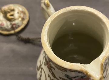 A Chinese famille rose and gilt part tea service, Qianlong