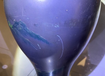 Une paire de grands vases en laque de Chine de type Shen Shao&rsquo;an, Fujian, 20&egrave;me
