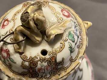 A Chinese famille rose and gilt part tea service, Qianlong