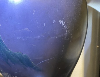 Une paire de grands vases en laque de Chine de type Shen Shao&rsquo;an, Fujian, 20&egrave;me