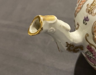 A Chinese famille rose and gilt part tea service, Qianlong