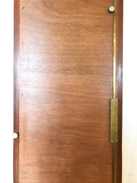 A Chinese wooden closet with 23 qianjiang cai plaques, 19/20th C.
