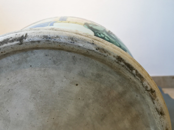 A large Chinese famille rose vase, 19th C.