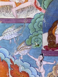 A 'Mahakala' thangka, Tibet, 19th C.