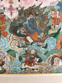 A 'Mahakala' thangka, Tibet, 19th C.