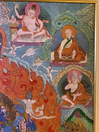 A 'Mahakala' thangka, Tibet, 19th C.