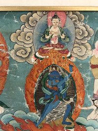 A 'Mahakala' thangka, Tibet, 19th C.