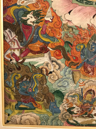 A 'Mahakala' thangka, Tibet, 19th C.