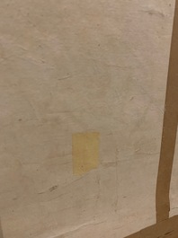 Ecole chinoise, encre et couleurs sur papier, Qing: 'Dieux en ciel'