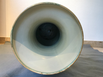 A large Chinese famille rose vase, 19th C.