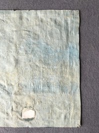 Un badge de mandarin &agrave; d&eacute;cor d'une grue, Chine, Qianlong/Jiaqing