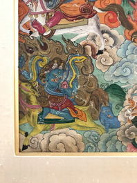 A 'Mahakala' thangka, Tibet, 19th C.