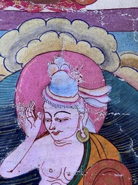 A 'Mahakala' thangka, Tibet, 19th C.
