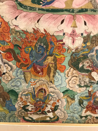 A 'Mahakala' thangka, Tibet, 19th C.