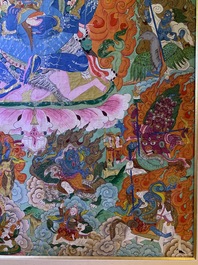 A 'Mahakala' thangka, Tibet, 19th C.