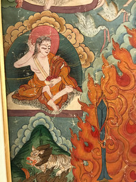 A 'Mahakala' thangka, Tibet, 19th C.