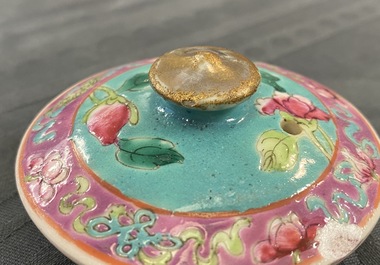 A Chinese famille rose jug and cover for the Straits or Peranakan market, 19th C.