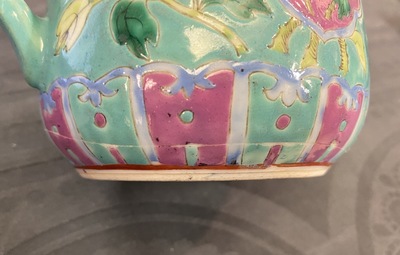 A Chinese famille rose jug and cover for the Straits or Peranakan market, 19th C.