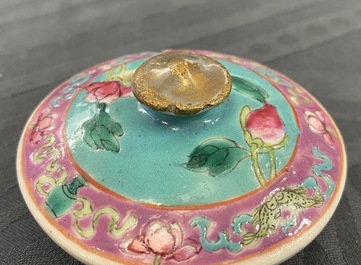 A Chinese famille rose jug and cover for the Straits or Peranakan market, 19th C.