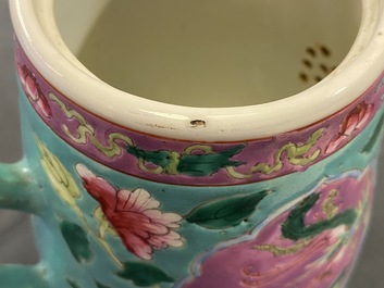 A Chinese famille rose jug and cover for the Straits or Peranakan market, 19th C.