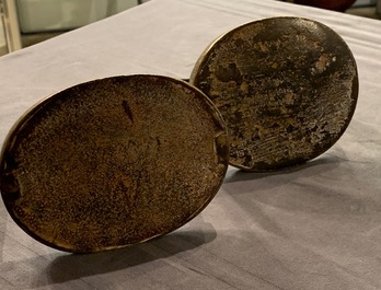 Five pairs of Chinese and Japanese stirrups, 18/19th C.