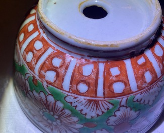 A rare Chinese Swatow double-walled warming bowl, 'zhuge', Ming